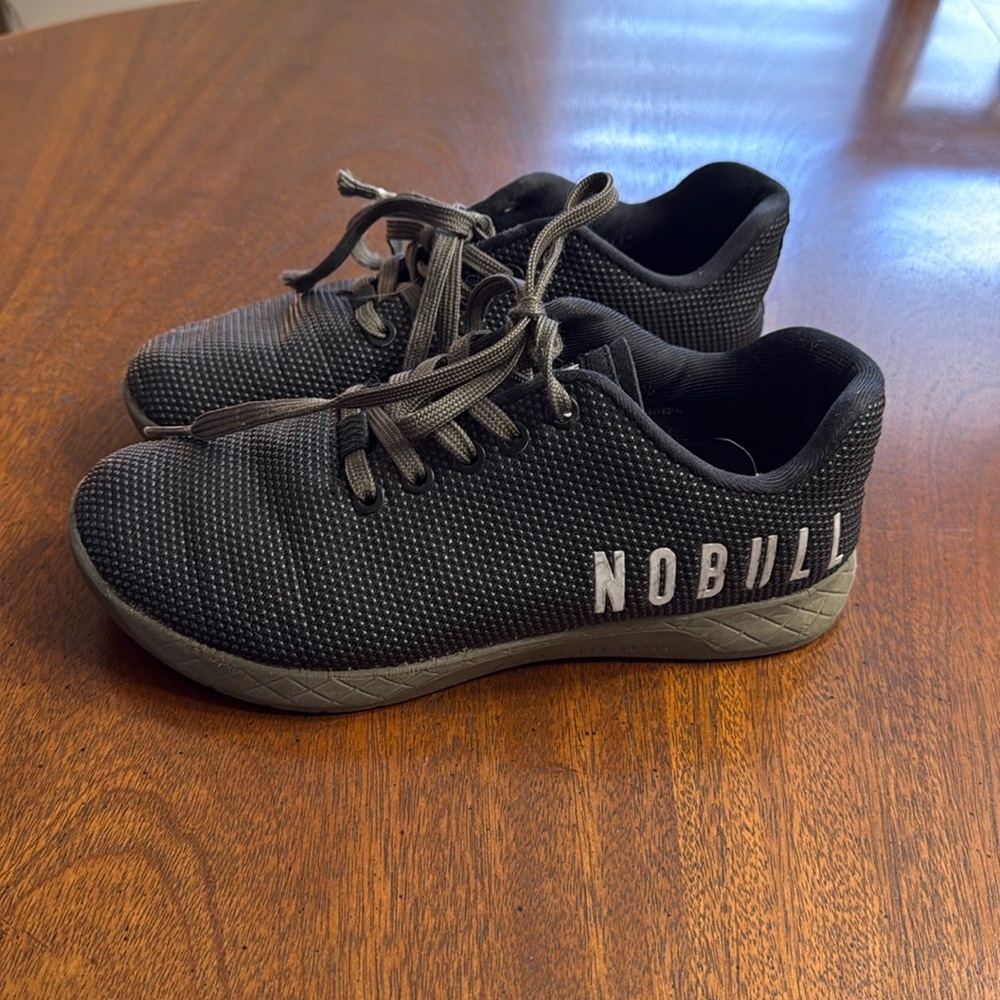 NOBULL Black Athletic Shoes with Gray Soles